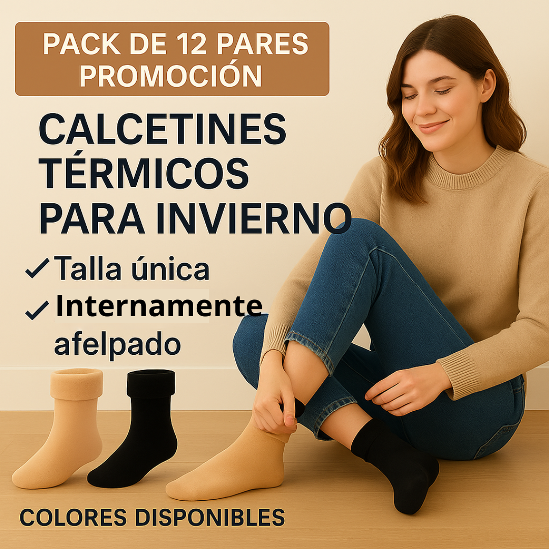 pack de 12 calcetines termicos